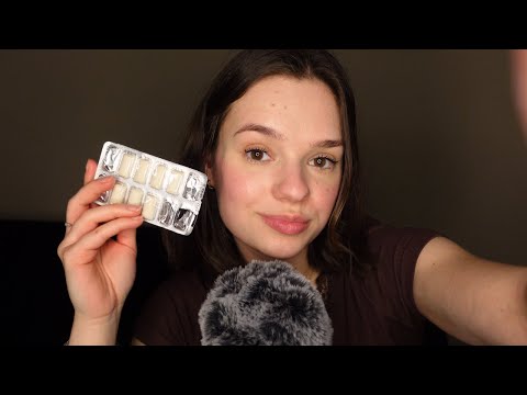 ASMR up close gum chewing at 100% sensitivity (no talking) & mouth sounds