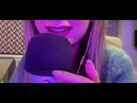 ASMR | Random Trigger Words + Semi - Inaudible Whispering (Mouth Sounds)