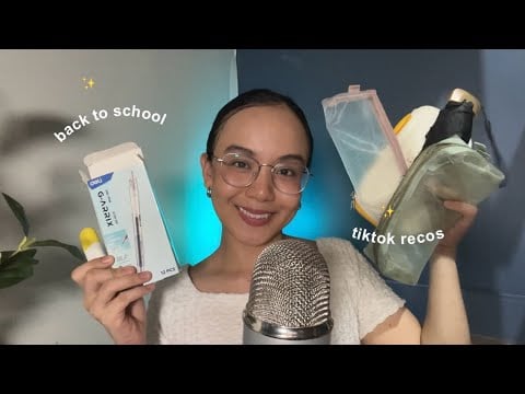 ASMR 10 Minute Back To School Tiktok Recos Part2 🇵🇭