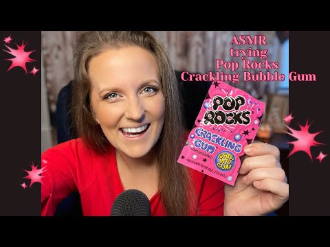 ASMR Eating Pop Rocks Crackling Chewing Gum