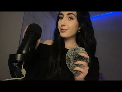asmr ~ mic triggers (pumping, brushing, fluffy, rubbing, gripping) #asmr 