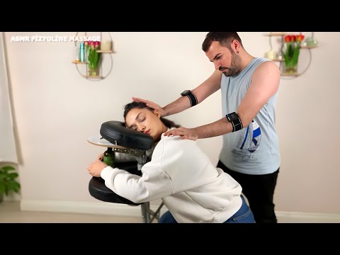 ASMR MASSAGE - NECK,SHOULDER,BACK (CRACKİNG ASMR)