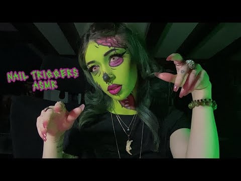 Zombie Gives You Tingles ASMR | Nail on Nail Triggers, Hand Sounds, Whispering 