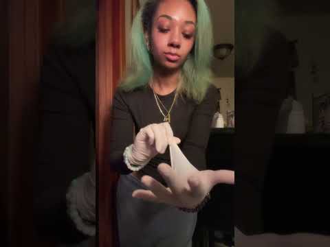Latex Gloves Snapping Sounds 🧤✨  #asmrlatexgloves #asmrglovesounds #asmrgloves #asmrsatisfying