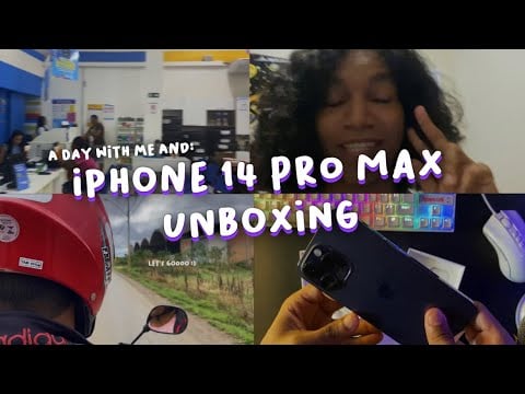 not ASMR Unboxing iPhone 14 Pro Max 💜 | A day with me