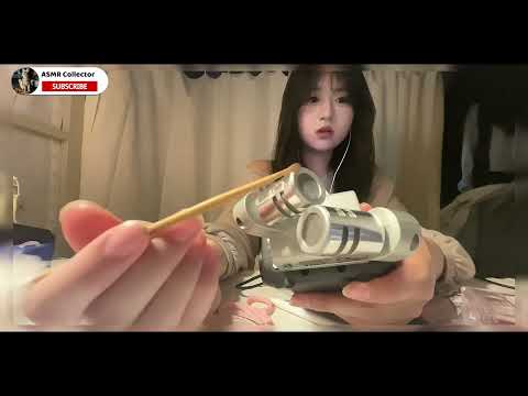 ASMR🎧｜Come try out my new microphone. Apply lip glaze | Apply Vaseline on hands | Rub the microphone