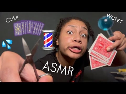 ASMR | Haircut & Water with Tarot (Sarah)