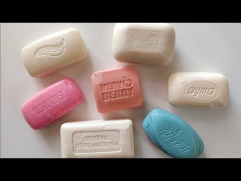 Dry Soap carving ASMR\ relaxing sounds\ No talking. Satisfying ASMR video\ Cutting soap