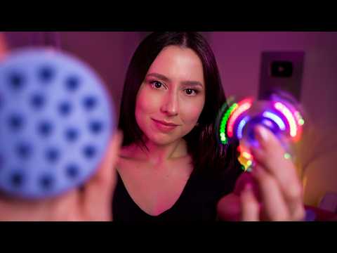 ✨ Extremely Soothing & Relaxing ASMR 💜 Light triggers, Visual, Focus, Instructions, Mouth sounds