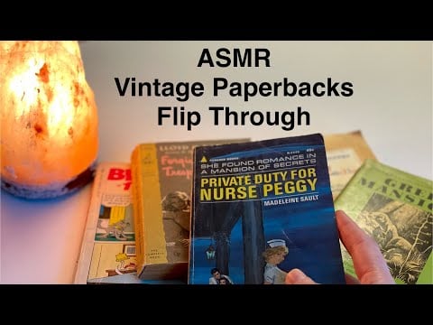 Let’s Flip Through Vintage Paperback Books - Conversational No Frills ASMR Soft Spoken, Page Turning