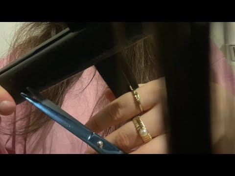 Lofi asmr cutting your hair & styling | real hair, no talking & no tapping 