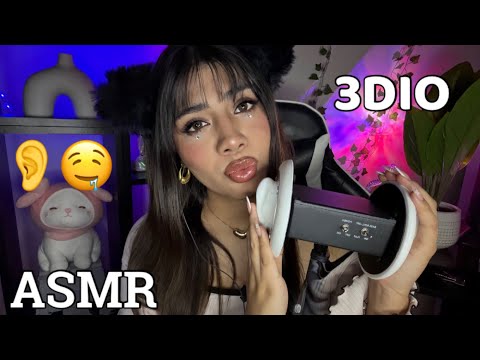 ASMR 3DIO CERCA a mi + B3SOS + COMO TUS OREJAS + MASAJES y L3NS L1CKING (1000% relajante)
