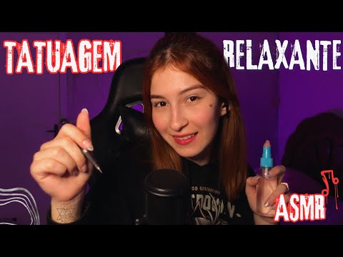 ASMR | FAZENDO A SUA PRIMEIRA TATUAGEM 🤟🏻