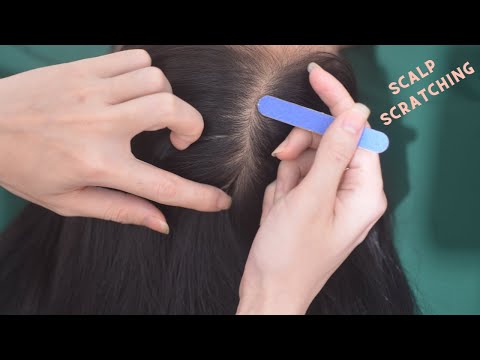 ASMR Head Scratching On Real Person & Scalp Scratch No Talking, Hair Tingly For Relaxation
