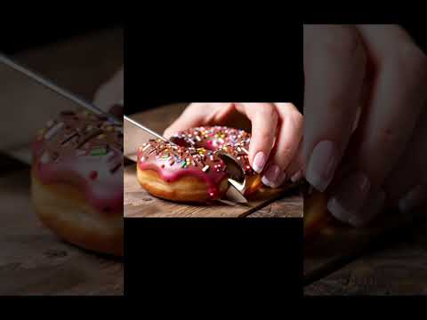 AI ASMR ガラスのスイーツをナイフで切る🥞🍩AI ASMR Cutting Sweets with Knife #asmr #satisfying #asmrsounds #shorts