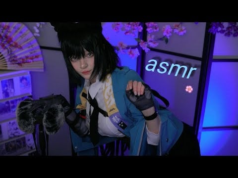 АСМР с Мияби | Шепот, Ветрозащита, 3DIO | ASMR Triggers with Miyabi 🍑