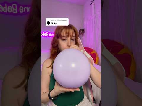 What’s next ? #balloon #blowingballoons #asmr #redhead #soothingasmr