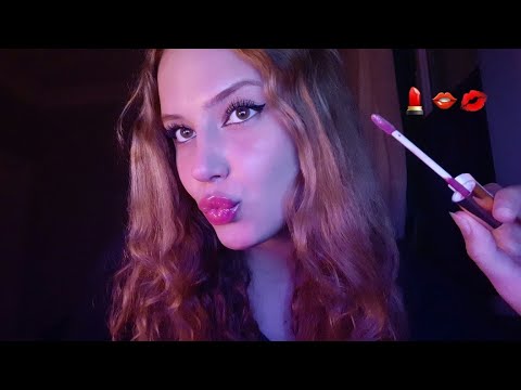 TÜRKÇE ASMR | 👄 ÖPÜCÜK VE AĞIZ SESLERİ İLE LIP GLOSS DENİYORUZ 💋