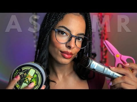 ASMR Para Homens 💈 Corte de Cabelo Calmante ✂️ Durma em Minutos (Sons de Boca)