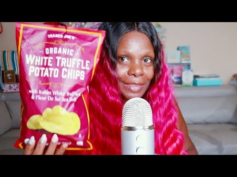Truffle Potato Chips ASMR Eating Sounds