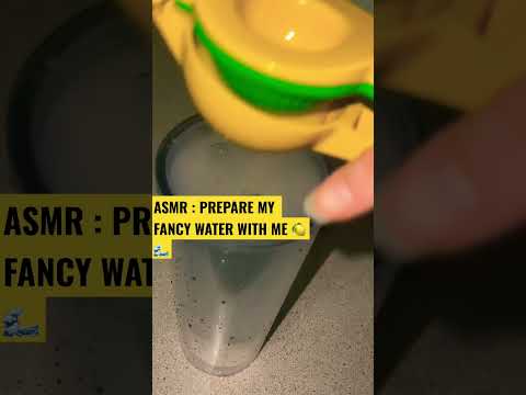 ASMR PREPARE MY WATER WITJ ME #asmr #lemonwater #health #asmrshorts #lifestyle #hydration #minerals