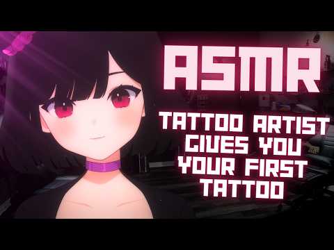 【ASMR】relaxing session with a chill tattoo artist💜 🌟| machine noises💉💤| onee-san voice😴 #3DIO #asmr