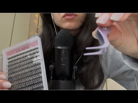 ASMR doing your lashes *roleplay* 🤍