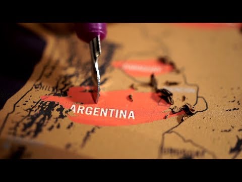 ASMR Scratch Off World Map (oddly satisfying)