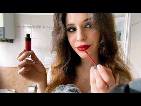 GREEK ASMR || 💄Try a bold makeup look with me💄