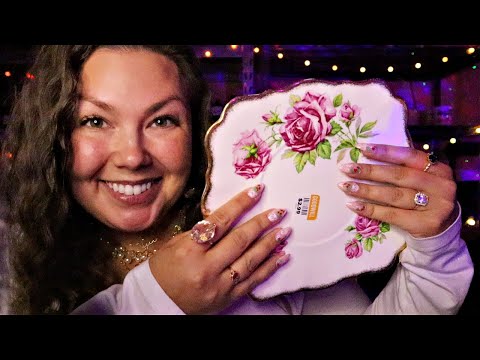 asmr/ a tippy-tappy thrift haul✨💓🌹