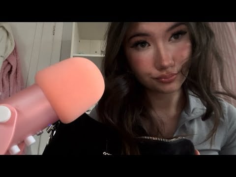 ASMR what’s in my bag & hard candy sounds 👛