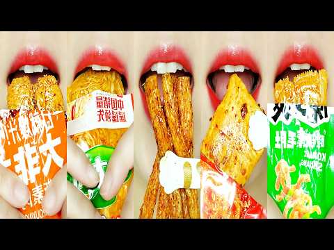 ASMR 🔥SPICY & CHEWY🌶️ Chinese Snacks + Malatang Eating Sounds MUKBANG
