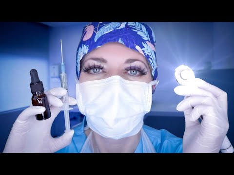 ASMR Ear Exam, Ear Cleaning & Surgery - Otoscope, Fizzy Drops, Snipping, Gloves, Crinkles, Typing