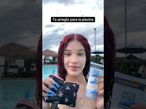 ASMR Te arreglo para la piscina 🏊‍♀️ #asmr #summer #asmroutside #asmrshorts #pool