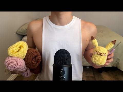 ASMR | Crochet with me...again! (Whispers, inaudible, and fabric sounds)