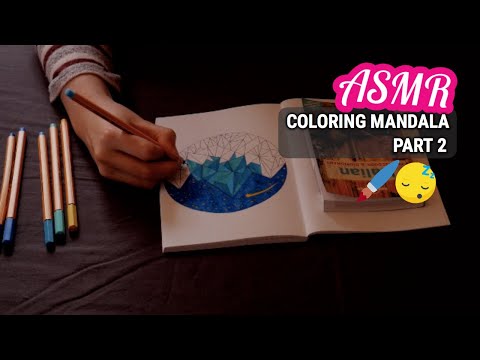 ASMR Coloring Mandala (Part 2) No Talking