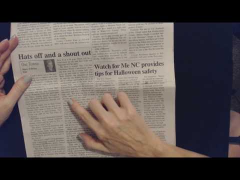 ASMR | Reading Newspaper Articles (Soft Spoken)