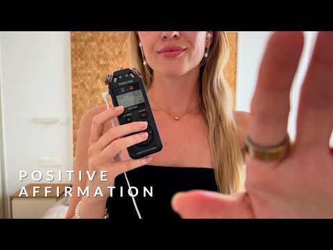 ASMR | Guiding you to sleep + positive Affirmation #tascamasmr