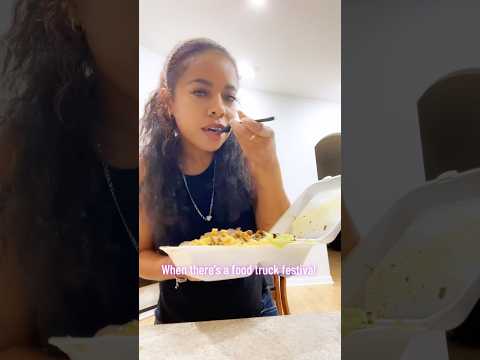 When Theres a Food Truck Festival! Jerk Chicken/ Caribbean Food #foodtruck #foodasmr #foodie