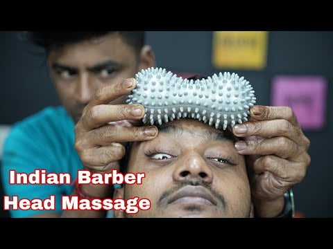 ASMR Head Massage By Indian Barber | Neck Cracking Head And Neck Massage ASMR | Tapping And Tingles