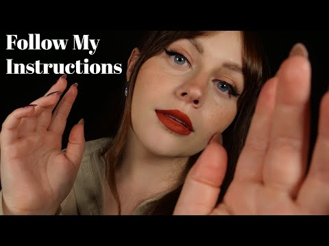 ASMR Follow My Instructions But Keep Your Eyes Closed | Guaranteed Sleep