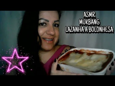 ASMR-MUKBANG LAZANHA A BOLONHESA #rumo2k #asmr #mukbang #mastigação