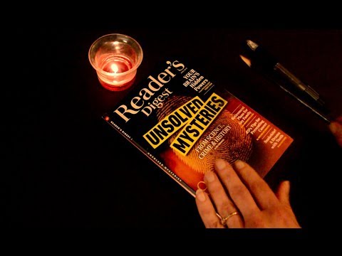 Asmr - Candle Light Magazine Reading/ Page Turning