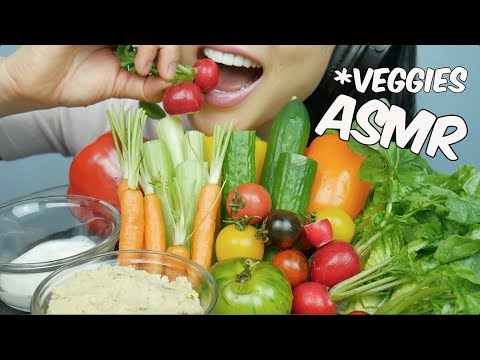 ASMR Veggie Platter (EXTREME CRUNCHY EATING SOUNDS) No Talking | SAS-ASMR