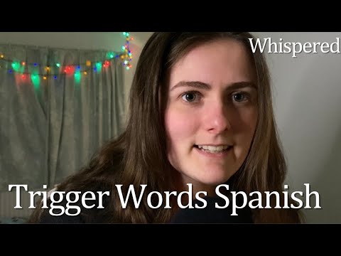 [ASMR] Spanish Trigger Words | Whispered | Spanish/English