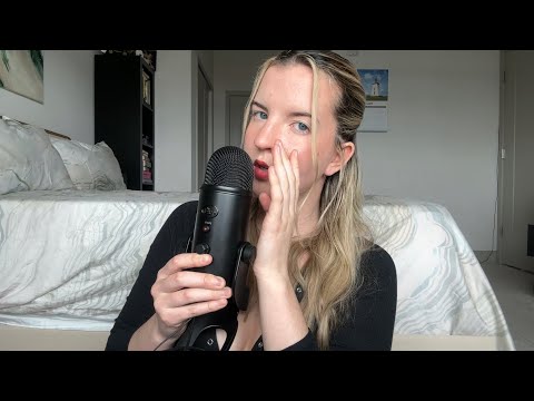 ASMR Inaudible Whispering and Hand Movements (mouth sounds)