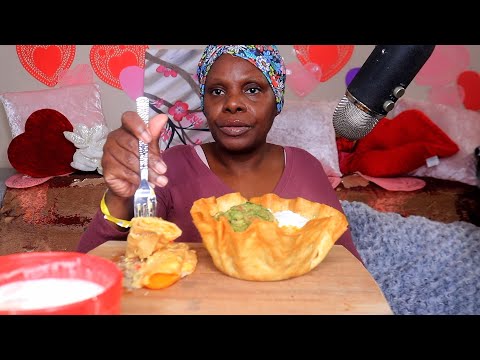 Taco Bowl Cheesy Enchiladas asmr eating sounds