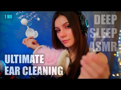 🎧 ASMR Ear Cleaning & Massage for Deep Sleep 😴 (1 HR, No Talking, 3Dio, POV)