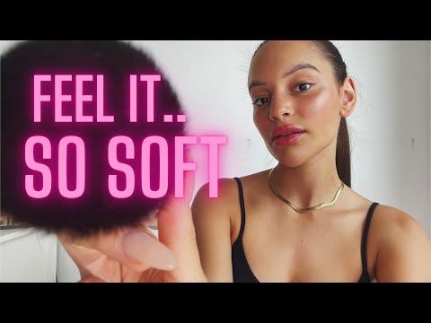 ASMR | face brushing, soft whispers