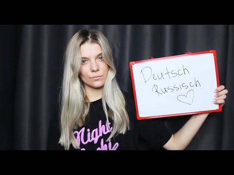 German ASMR Lerne Russisch mit mir